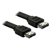 DeLOCK Power Over eSATA cable male-male 1m câble SATA Noir Noir, 1 m, eSATA, eSATA, Mâle/Mâle, Noir
