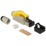 DeLOCK RJ45 Plug field assembly Cat.6A, Prise de courant Jaune