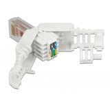 DeLOCK RJ45 plug Cat.6 UTP toolfree, Prise de courant Blanc, 2 pièces