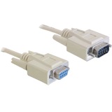 DeLOCK Serial RS-232 extension 9-Pin male > 9-Pin female, Câble 2 meter