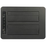 DeLOCK Station d'accueil USB Type-C 3.1 pour 2x SATA SSD avec fonction de clonage Noir