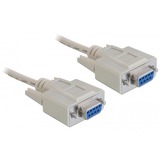 DeLOCK Sub-D9 1.8m câble Série Gris 1,8 m Gris, Gris, 1,8 m, Sub-D9, Sub-D9