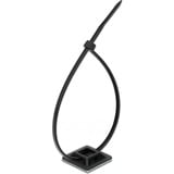 DeLOCK Support de serre-câbles 25 x 25 mm avec serre-câbles L 300 x L 4,8 mm Noir, 10 pièces