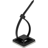 DeLOCK Support de serre-câbles 30 x 30 mm avec serre-câbles L 200 x L 4,8 mm Noir, 10 pièces