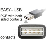 DeLOCK USB2.0 A 90° > USB Micro-B, Câble Noir, 5 mètres