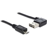 DeLOCK USB 2.0 A 90° > USB, Câble Noir, 0,5m