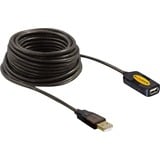 DeLOCK USB 2.0, Câble d'extension Noir, 10 mètres