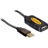 DeLOCK USB 2.0, Câble d'extension Noir, 10 mètres