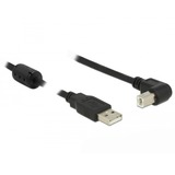 DeLOCK USB-A 2.0 mâle > USB-B 2.0 mâle, Câble Noir, 0,5 mètre