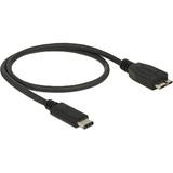 DeLOCK USB-C 3.1 > USB 3.1 micro-USB, Adaptateur Noir, 0,5 mètre, USB 3.1 Gen 2
