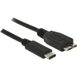DeLOCK USB-C 3.1 > USB 3.1 micro-USB, Câble Noir, 0,5 mètre, USB 3.1 Gen 2