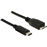 DeLOCK USB-C 3.1 > USB 3.1 micro-USB, Câble Noir, 1 mètre, USB 3.1 Gen 2
