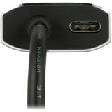 DeLOCK USB-C (mâle) > Mini DisplayPort (femelle) avec fonction PD, Adaptateur Gris foncé, 0,2 mètre