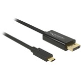 DeLOCK USB-C (male) > HDMI (male) (DP Alt Mode), Câble Noir, 3 mètres, 4K 30Hz
