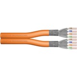 Digitus Câble d'installation professionnel Cat.7 S/FTP simplex Orange, 500 mètres