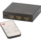 Digitus DS-48304 commutateur vidéo HDMI, Switch HDMI Noir, HDMI, Noir, 30 Hz, Statut, 4096 x 2160 pixels, Full HD