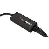 Digitus USB 2.0 > 4x RS232, Câble Noir, 1,5 mètres