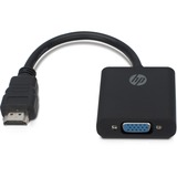 HP 2UX09AA VGA (D-Sub) HDMI Type A (Standard) Noir, Adaptateur Noir, VGA (D-Sub), HDMI Type A (Standard), Mâle, Femelle, Noir, 1 pièce(s)