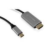 ICY BOX USB-A 2.0 male > 1x Serial RS-232 RJ45 male, Câble Noir, 1,8 mètres