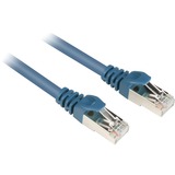 Sharkoon 0.25m Cat.6 S/FTP câble de réseau Bleu 0,25 m Cat6 S/FTP (S-STP) Bleu, 0,25 m, Cat6, S/FTP (S-STP), RJ-45, RJ-45