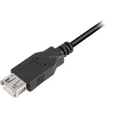 Sharkoon 4044951015399 câble USB 0,5 m USB 2.0 USB A Noir, Câble d'extension Noir, 0,5 m, USB A, USB A, USB 2.0, Mâle/Femelle, Noir