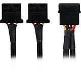 Sharkoon Adaptateur d'alimentation Y 4P Molex, 0,15 m, Câble en Y Noir