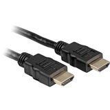 Sharkoon Câble High Speed HDMI avec Ethernet Noir, 5 mètres, 4K, plaqué or
