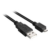 Sharkoon Câble USB 2.0, USB-A mâle > Micro-USB mâle Noir, 3,0 Mètre
