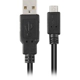 Sharkoon Câble USB 2.0, USB-A mâle > Micro-USB mâle Noir, 3,0 Mètre