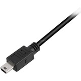 Sharkoon Câble USB 2.0, USB-A mâle > Mini USB mâle Noir, 1,0 Mètre, double blindage