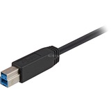 Sharkoon Câble USB 3.2 Gen 1, USB-A mâle > USB-B mâle Noir, 5 Mètre