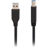 Sharkoon Câble USB 3.2 Gen 1, USB-A mâle > USB-B mâle Noir, 5 Mètre