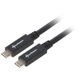 Sharkoon Câble USB 3.2, USB-C > USB-C Noir, 0,5 mètre