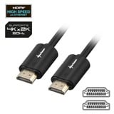 Sharkoon HDMI 2.0, Câble Noir, 1 mètre, 4K