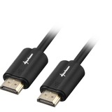 Sharkoon HDMI 2.0, Câble Noir, 2 mètres, 4K