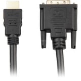 Sharkoon HDMI > DVI-D, Adaptateur Noir, 2 mètres, Dual-Link