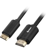 Sharkoon HDMI > Mini-HDMI 2.0, Câble Noir, 1 mètre, 4K