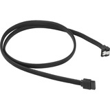 Sharkoon SATA 3 câble SATA 1 m SATA 7-pin Noir Noir, 1 m, SATA III, SATA 7-pin, SATA 7-pin, Mâle/Mâle, Noir