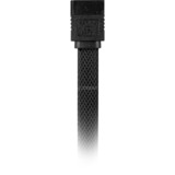 Sharkoon Sata III 90° sleeve, Câble Noir, 0,3 mètres