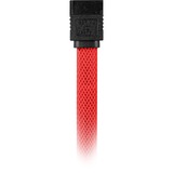 Sharkoon Sata III 90° sleeve, Câble Rouge, 0,3 mètres