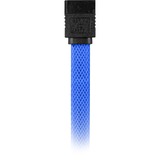 Sharkoon Sata III 90° sleeve, Câble Bleu, 0,6 mètres