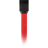 Sharkoon Sata III sleeve, Câble Rouge, 0,3 mètres