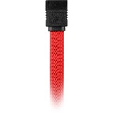 Sharkoon Sata III sleeve, Câble Rouge, 0,45 mètres