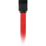 Sharkoon Sata III sleeve, Câble Rouge, 0,6 mètres