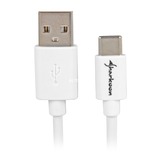 Sharkoon USB 2.0 Type-A - Type-C, 0,5m, Câble Blanc