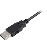 Sharkoon USB 2.0, Câble d'extension Noir, 1 mètre, double blindage
