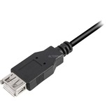 Sharkoon USB 2.0, Câble d'extension Noir, 2 mètres, double blindage