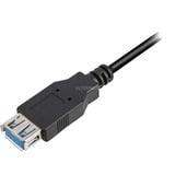Sharkoon USB 3.0, Câble d'extension Noir, 1 mètre