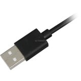Sharkoon USB-A 2.0 > USB-C, Câble Noir, 1 mètre
