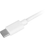 Sharkoon USB-A 2.0 - USB-C, Câble Blanc, 2 mètres